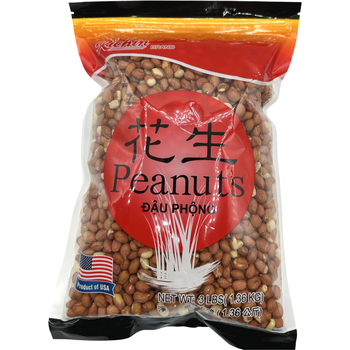 Richin – Peanuts w/ Skin – 3 LBS