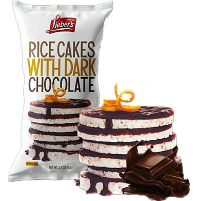 Lieber’s Dark Chocolate Covered Rice Cakes, 3.1 oz
