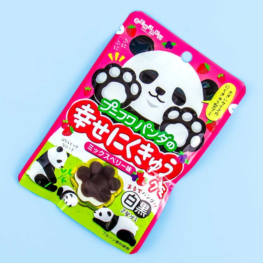 Senjaku PuniFuwa Happy Nikukyu Panda Gummy – Mixed Berries