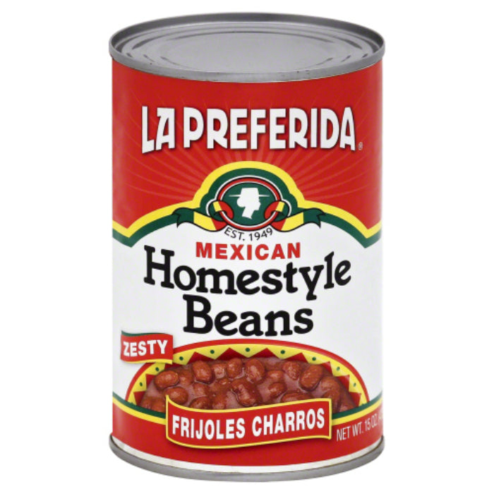 La Preferida – Frijole Charros Home Style Beans, 15 Oz – Pack of 12