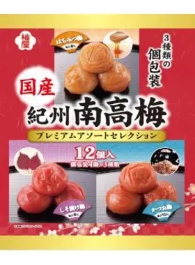 Umeya, Umeboshi, Kishu Nankouume Assort, 12pcs, Salt, Shiso & Honey