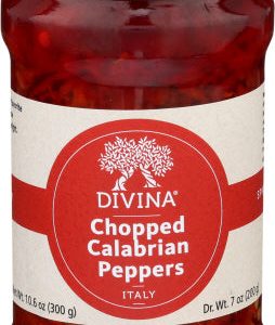 Divina – Peppers Calabrian Chopped, 10.6 Oz | Pack of 6