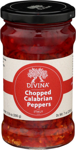 Divina – Peppers Calabrian Chopped, 10.6 Oz | Pack of 6