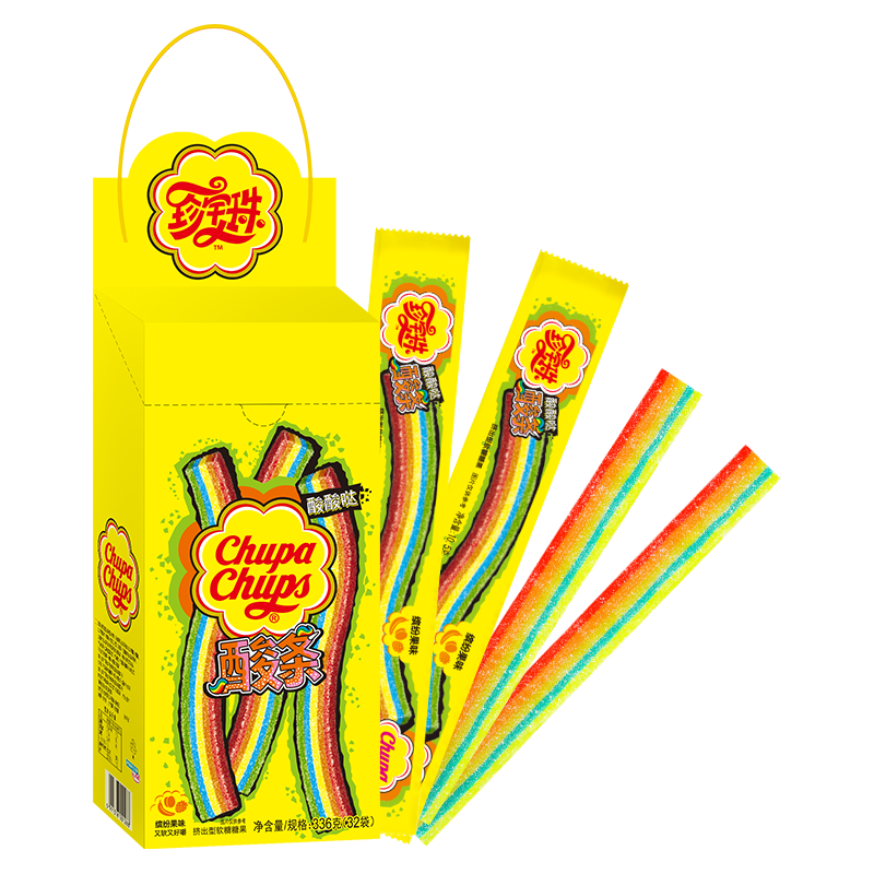 Chupa Chups Rainbow Sour Candy 336g