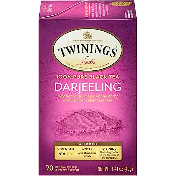 Twinings – Darjeeling Tea, 20 Bags | Pack of 6