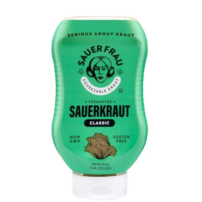 Sauer Frau Sauerkraut Classic Sqz 18 Oz – Pack Of 6