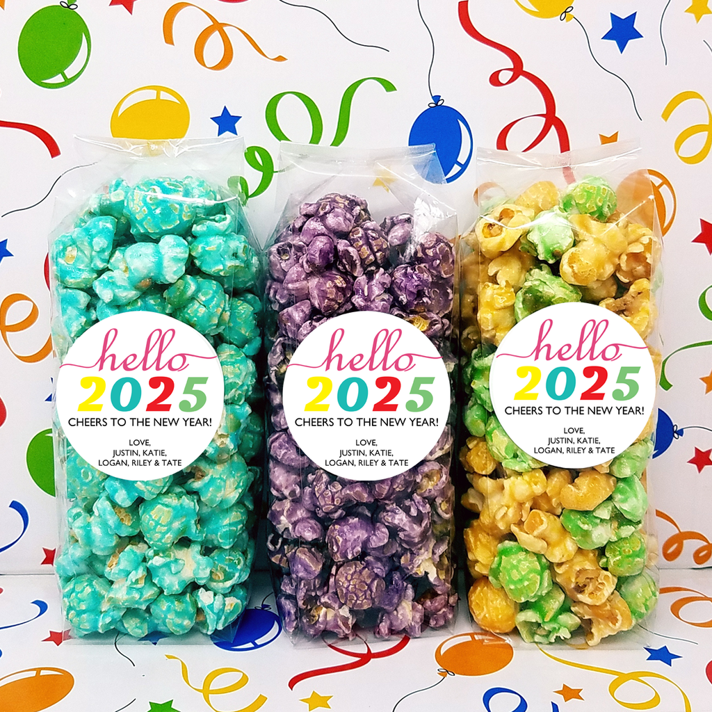 2025 New Year – Personalized Popcorn Favors