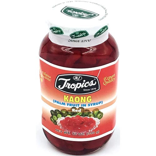 Tropics – Kaong – Palm Fruit in Syrup – Red – 12 OZ