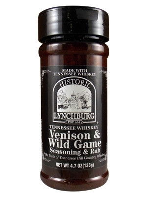 Historic Lynchburg Tennessee Whiskey Venison and Wild Game Seasoning and Rub, 4.7oz