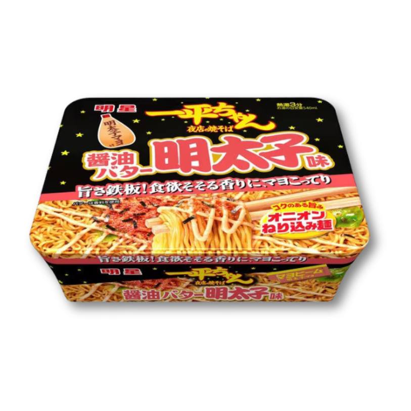 Myojo Ippei-chan Yakisoba Noodles – Soy Sauce & Mentaiko