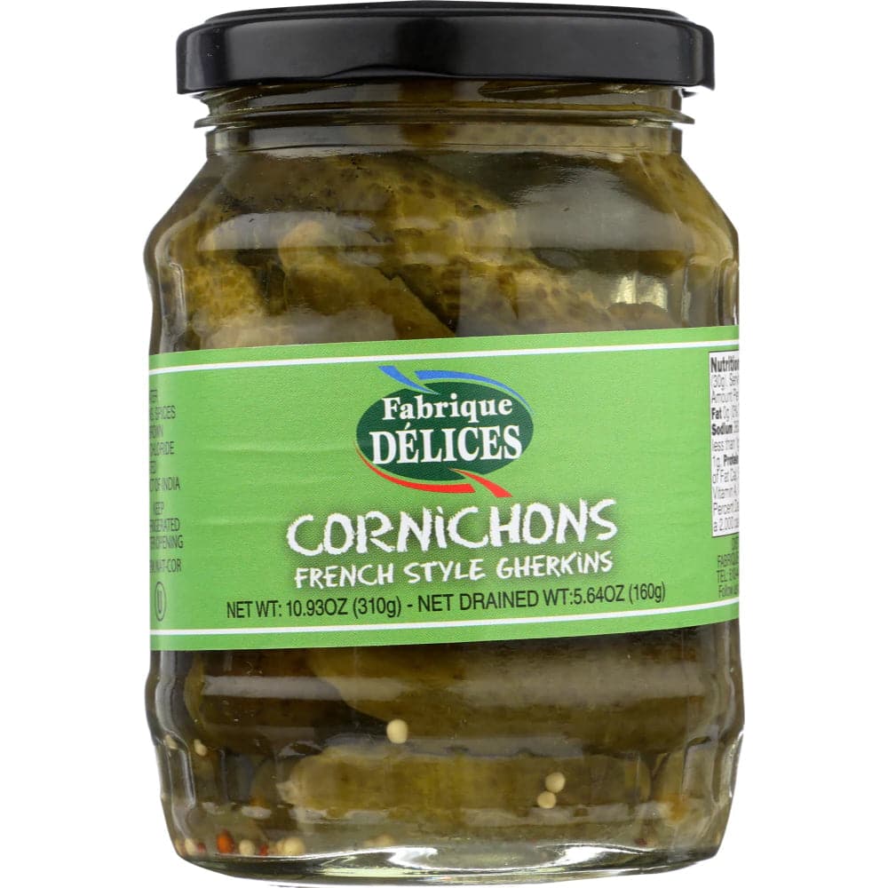 Fabrique Delices – Cornichons French Style Gherkins Glass Jar