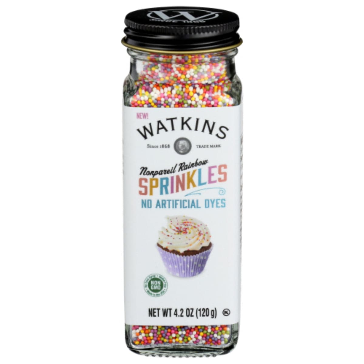 Watkins – Decorating Sprinkles Rainbow Nonpareils 4.2 OZ – Pack of 3