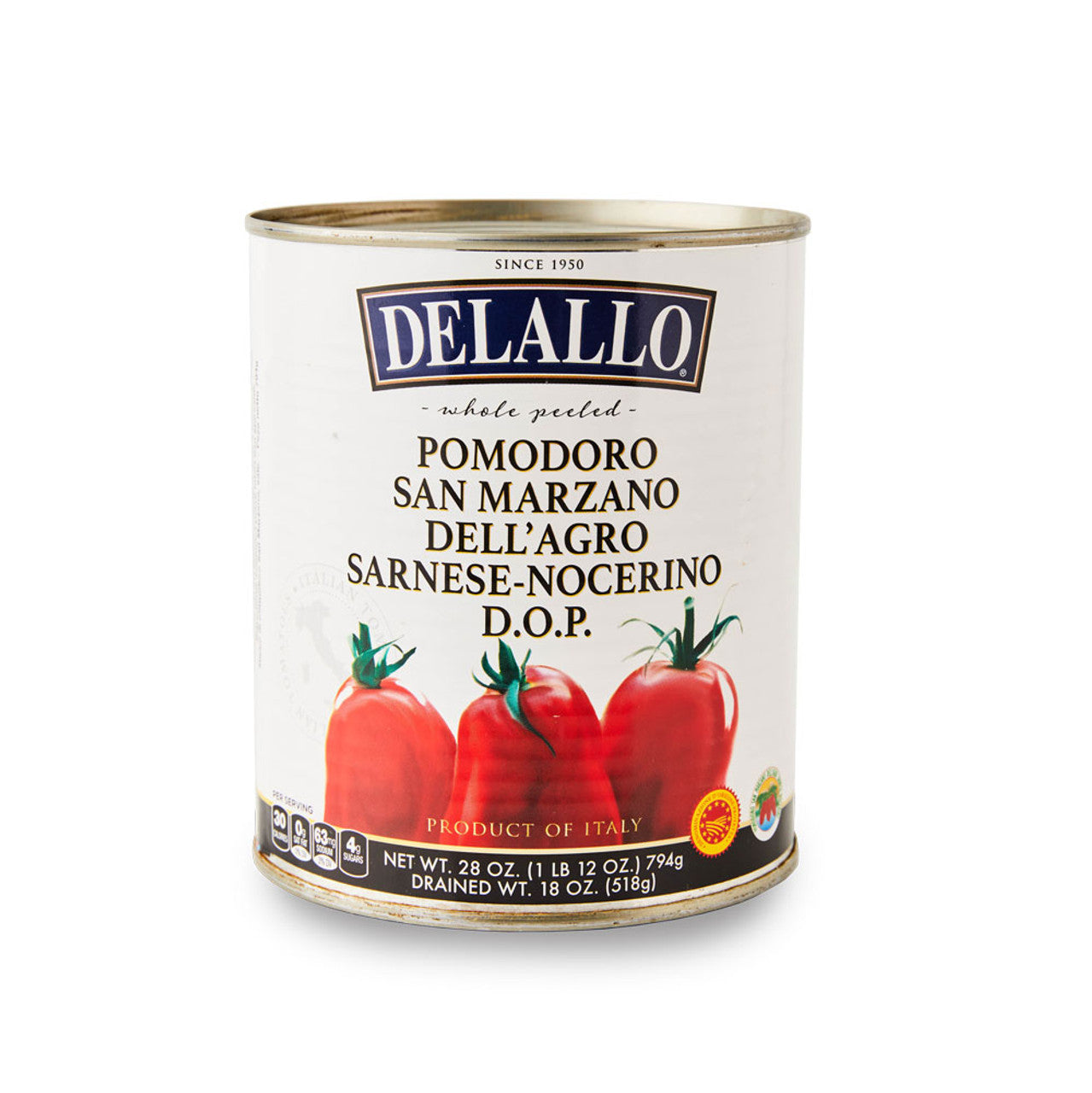 Delallo – Tomato Imported San Marzano, 28 Oz | Pack of 6