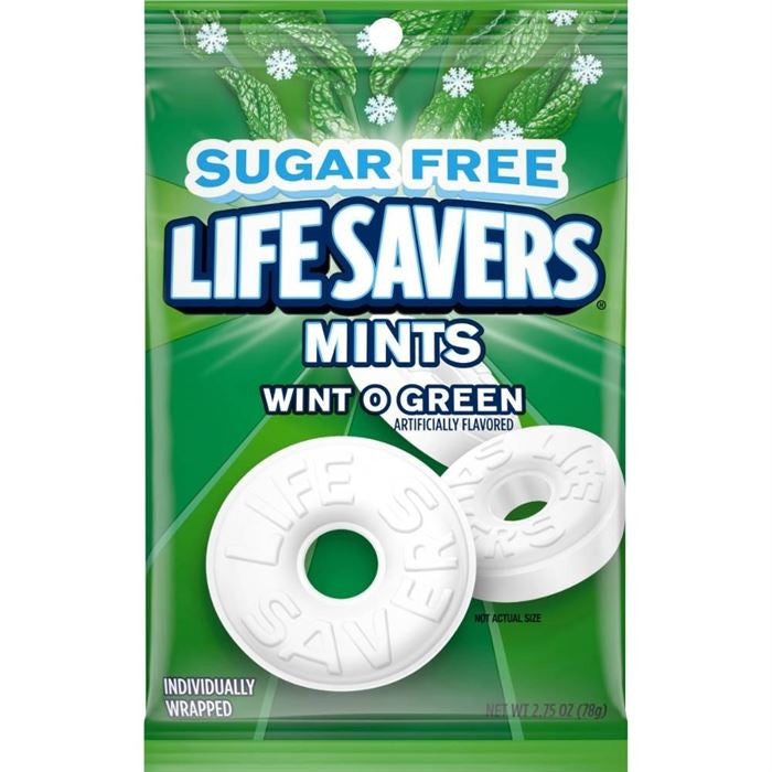 Sugar Free Lifesavers Wint-O-Green – 2.75 oz
