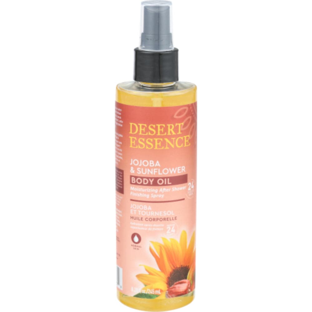 Desert Essence – Jojoba And Sunflower Body Oil Spray, 8.28 Floz