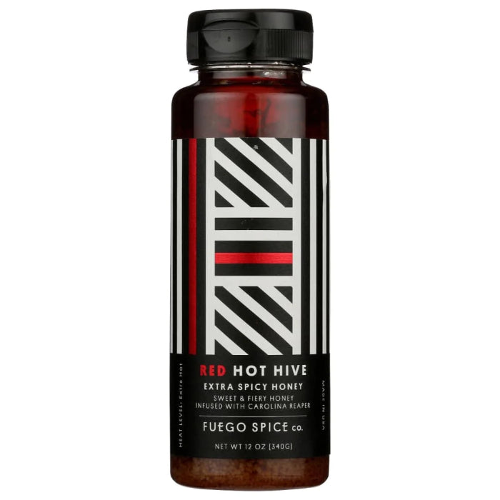 Fuego Spice Co – Honey Red Hot Hive, 12 Floz (Pack of 6)