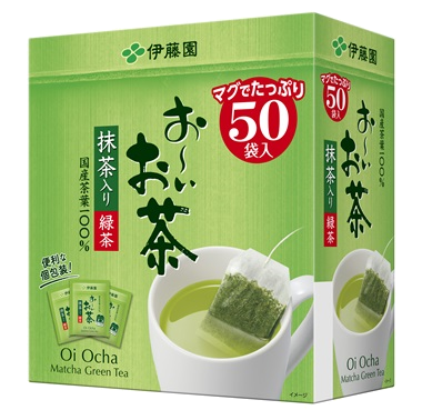 Itoen “Oi Ocha” Green Tea Eco Tea Bag, 50 bags, Containing Matcha,