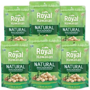 Royal Hawaiian Orchards Macadamia-Natural 4 Oz – Pack Of 6