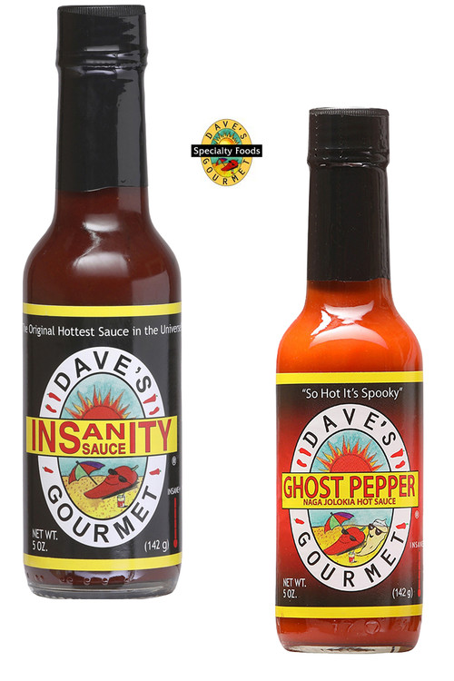 Dave’s Gourmet Insanity Hotter Sauces Gift Set, 2/5oz.