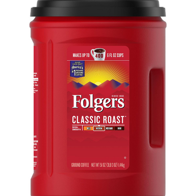Folgers Classic Roast Ground Coffee, 51 oz.