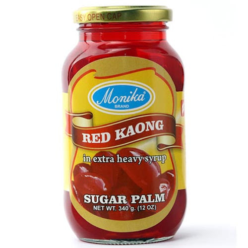 Monika Brand – Red Kaong in Extra Heavy Syrup – Sugar Palm