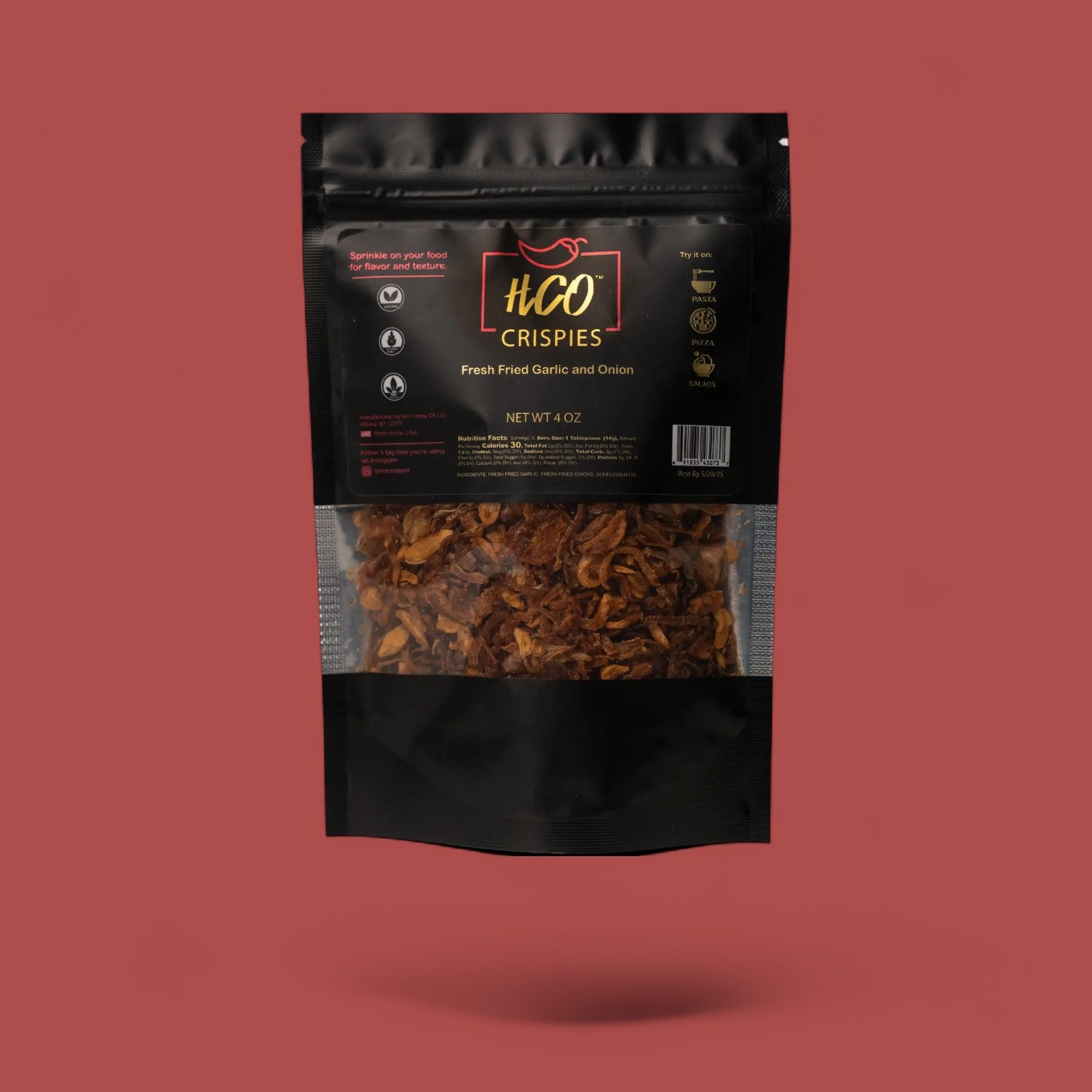 Fried Garlic & Onion Crispies – Vegan Crunch Topping by HCO