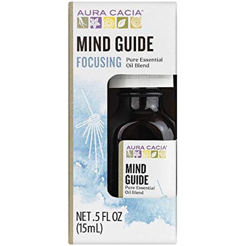 Aura Cacia – Mind Guide Essential Oil Blend, 0.5 FO – (Pack of 1)