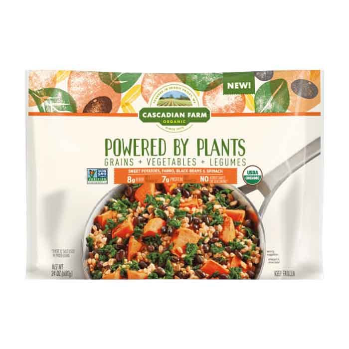 Cascadian Farm – Entree Sweet Potato Black Bean Spinach, 24oz | Pack o