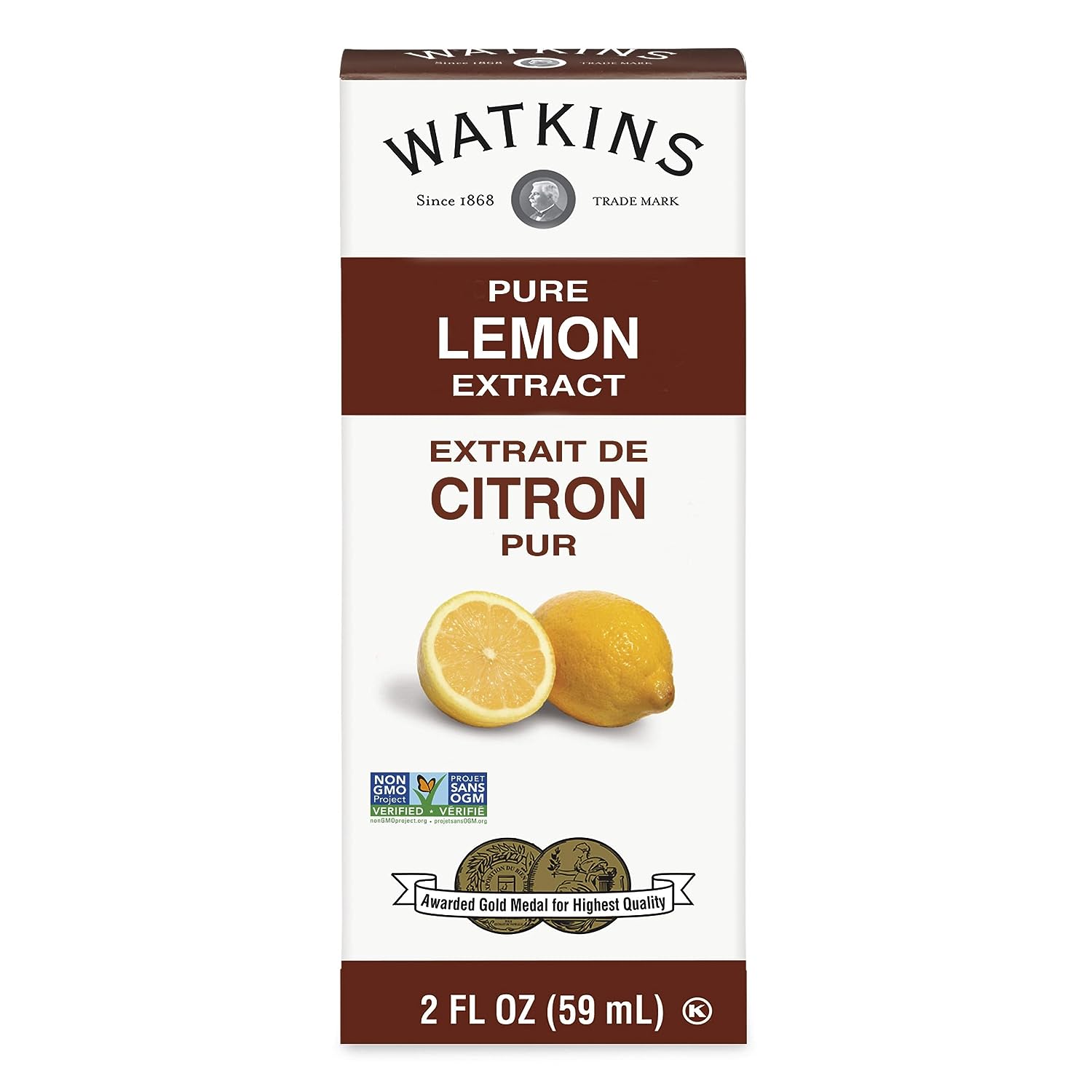 Watkins – Extract Pure Lemon Organic, 2 Fl Oz | Pack Of 12