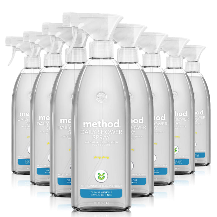 Method – Shower Cleaner Spray, Ylang Ylang, 28 oz – Pack of 8