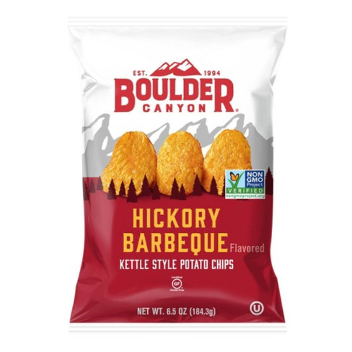 Boulder Canyon – Chip Cut Hickory BBQ, 6.5 Oz | Pack of 12