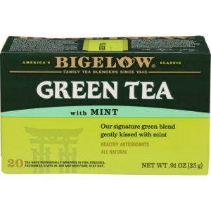 Bigelow – Green Mint Tea, 20 Bags, 0.91 oz | Pack of 6