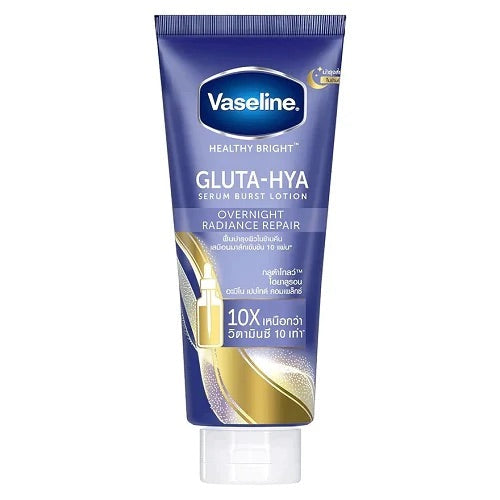 Vaseline – GLUTA-HYA Serum Burst Lotion – OVERNIGHT RADIANCE REPAIR 300 ml ( BLUE )