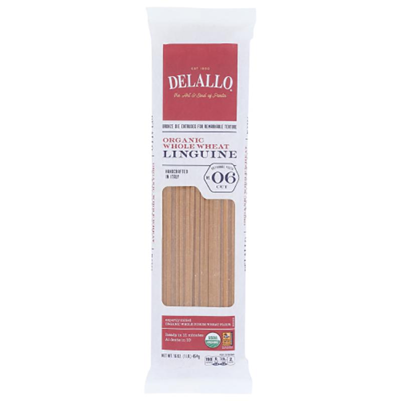 Delallo – Pasta Whole Wheat Linguine, 16oz
