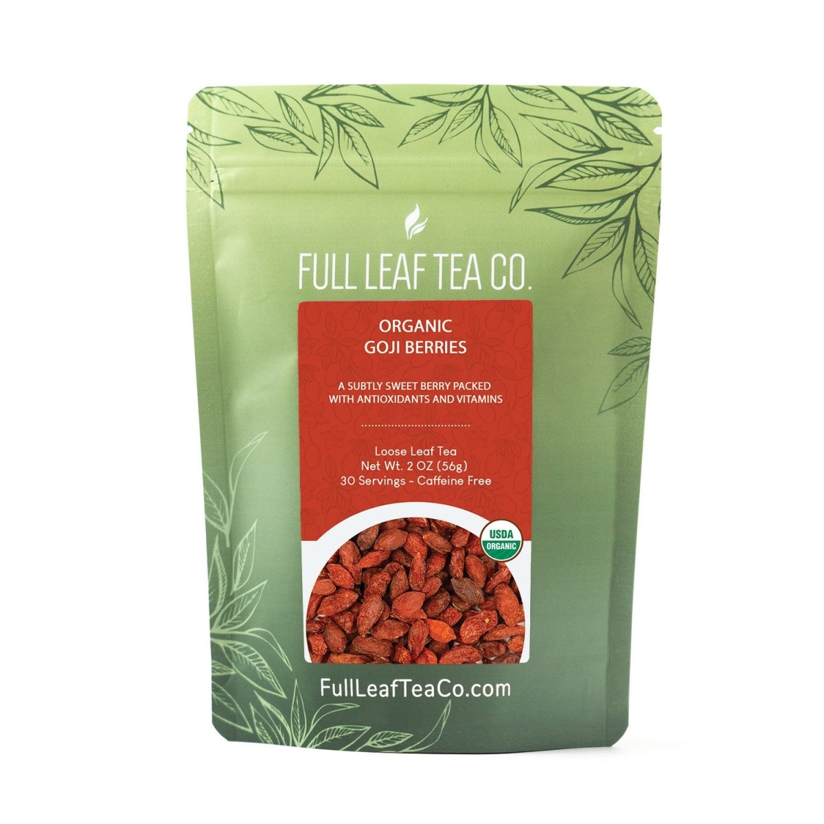 Organic Goji Berries Retail Bags – Case of 6