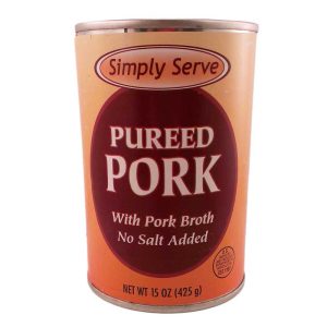 Simply Serve Pureed Pork with Pork Broth, No Salt Added