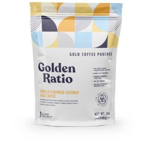 Vanilla Coconut Gold Coffee, Low Acid – 6 Bags x 7 Pouch