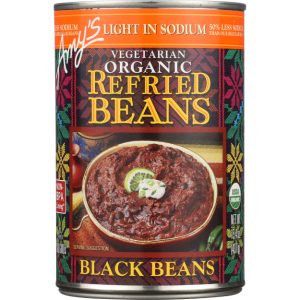Amy’s – Bean Refried Low Sodium Black Gluten-Free, 15.4 Oz | Pack Of 1