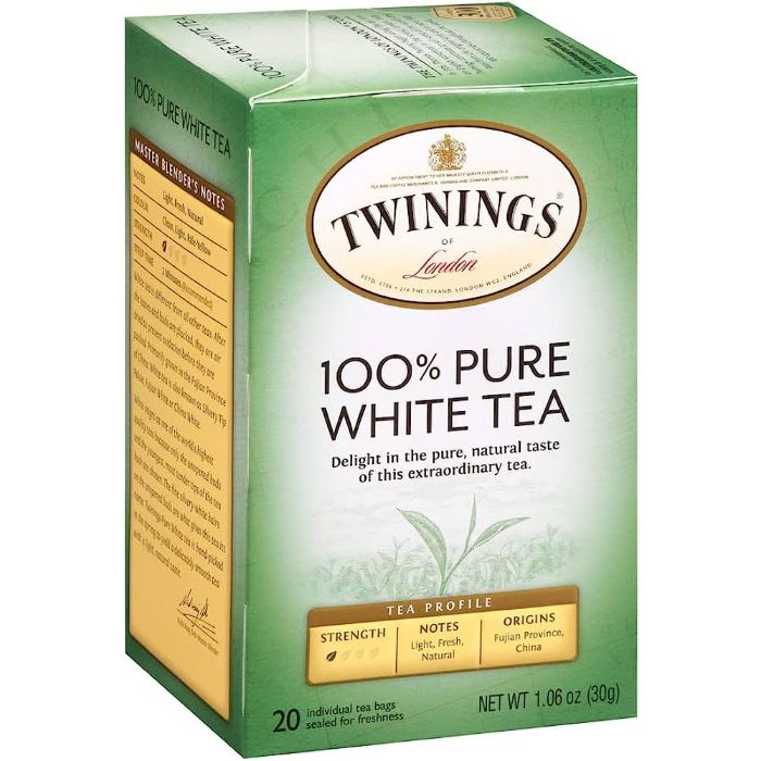 Twinings – White Tea Pure, 20 Bags | Pack of 6