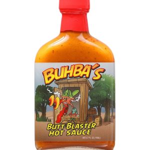 Hot Sauce Buhbas Butt Blaster 5.7 oz Flask Heat 8