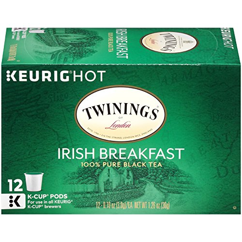 Twinings – K-Cup Irish Breakfast Tea, 12 Count | Pack of 6