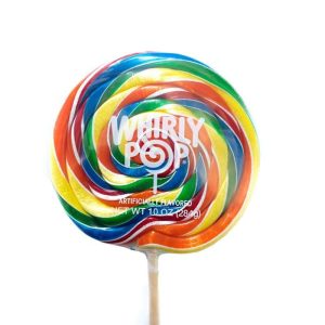 Rainbow Whirly Pop – 10 oz – Each