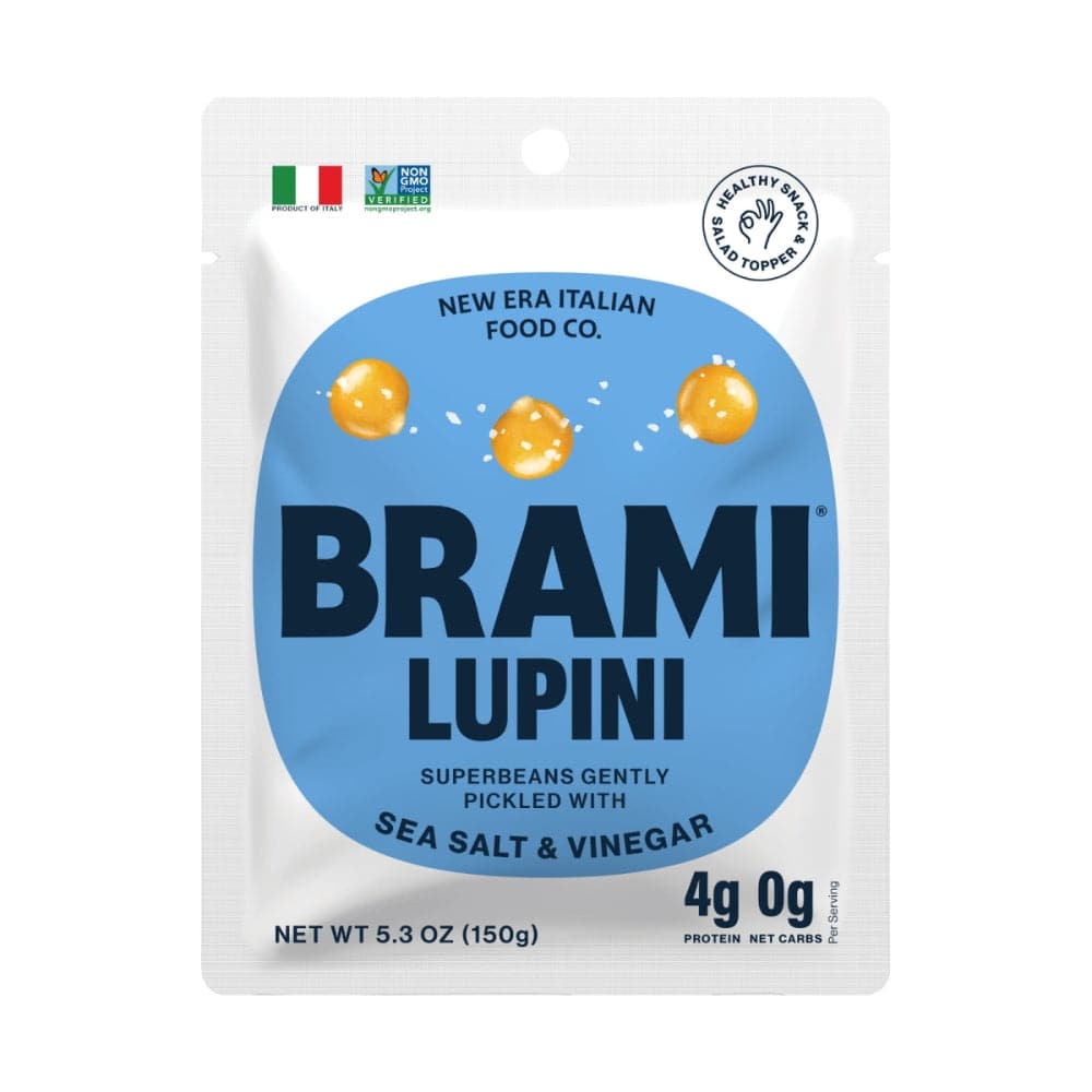 Brami Lupini – Sea Salt & Vinegar Beans Snack, 5.3 oz