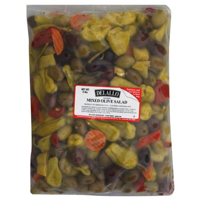 Delallo – Olive Salad Mixed, 5 Lb (Pack of 2)
