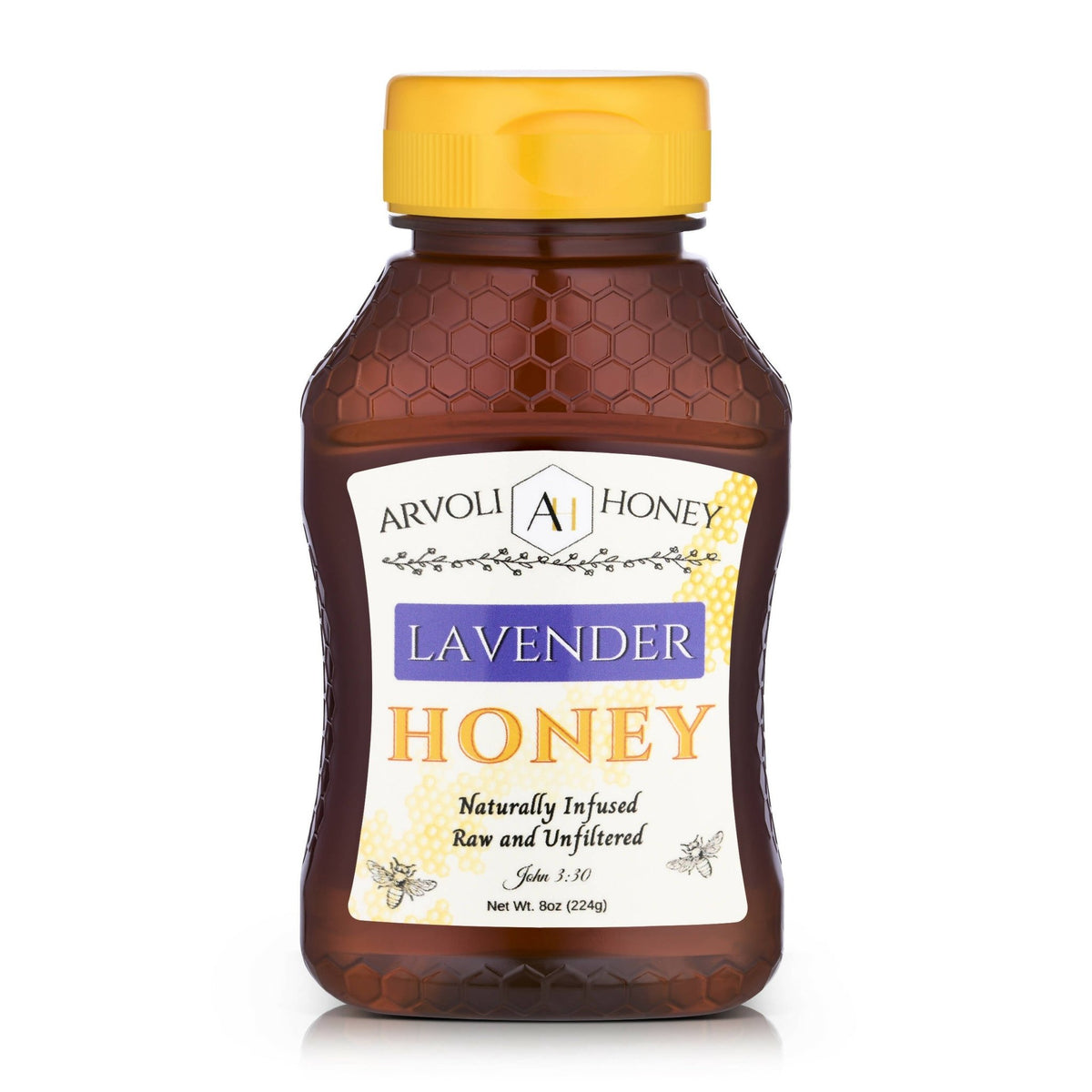 Arvoli Honey Lavender Infused Honey Bottle – 8 oz