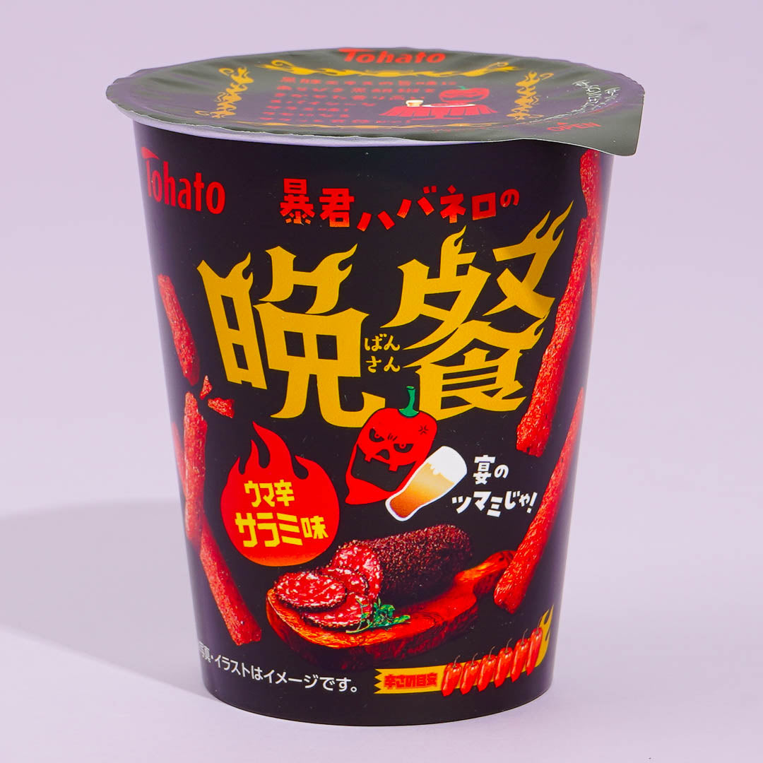 Tohato Tyrant Habanero’s Dinner Corn Snack – Spicy Salami