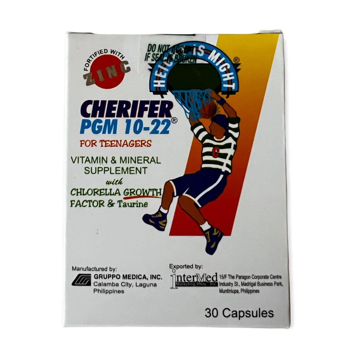 Cherifer PGM 10-22 for Teenagers – with Taurine and CGF – 30 Capsules
