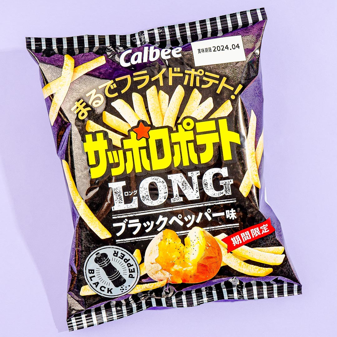 Calbee Sapporo Long Potato Snack – Black Pepper