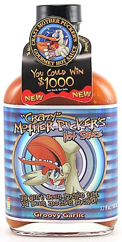 Crazy Mother Pucker’s Groovy Garlic Hot Sauce, 6.5oz.