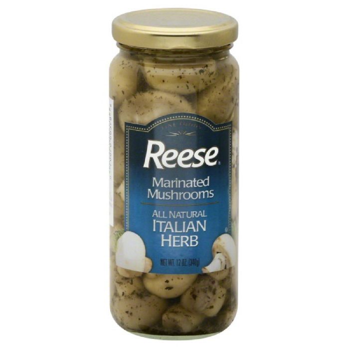 Reese Marinated Italian Herb Mushrooms 12 Oz – Pack Of 6